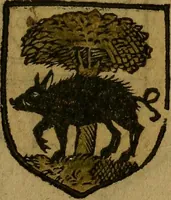 Picture 584 of 709 from Le jardin d'armoiries : contenant les armes de plusieurs nobles royaumes & maisons de Germanie Inferieure: oeuvre autant nouveau, que proufitable à tous amateurs du noble exercice d'armes. Den boomagert der wapenen, inhoudende wapenen van vele edele huysen van dese Nederlanden, en andere onliggende .. (1567), leaf 310
