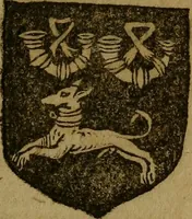 An illustration from Le jardin d'armoiries : contenant les armes de plusieurs nobles royaumes & maisons de Germanie Inferieure: oeuvre autant nouveau, que proufitable à tous amateurs du noble exercice d'armes. Den boomagert der wapenen, inhoudende wapenen van vele edele huysen van dese Nederlanden, en andere onliggende .. (1567)