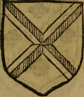 An illustration from Le jardin d'armoiries : contenant les armes de plusieurs nobles royaumes & maisons de Germanie Inferieure: oeuvre autant nouveau, que proufitable à tous amateurs du noble exercice d'armes. Den boomagert der wapenen, inhoudende wapenen van vele edele huysen van dese Nederlanden, en andere onliggende .. (1567)