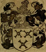 An illustration from Le jardin d'armoiries : contenant les armes de plusieurs nobles royaumes & maisons de Germanie Inferieure: oeuvre autant nouveau, que proufitable à tous amateurs du noble exercice d'armes. Den boomagert der wapenen, inhoudende wapenen van vele edele huysen van dese Nederlanden, en andere onliggende .. (1567)