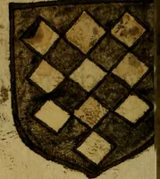An illustration from Le jardin d'armoiries : contenant les armes de plusieurs nobles royaumes & maisons de Germanie Inferieure: oeuvre autant nouveau, que proufitable à tous amateurs du noble exercice d'armes. Den boomagert der wapenen, inhoudende wapenen van vele edele huysen van dese Nederlanden, en andere onliggende .. (1567)