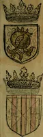 An illustration from Le jardin d'armoiries : contenant les armes de plusieurs nobles royaumes & maisons de Germanie Inferieure: oeuvre autant nouveau, que proufitable à tous amateurs du noble exercice d'armes. Den boomagert der wapenen, inhoudende wapenen van vele edele huysen van dese Nederlanden, en andere onliggende .. (1567)