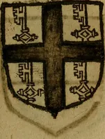 An illustration from Le jardin d'armoiries : contenant les armes de plusieurs nobles royaumes & maisons de Germanie Inferieure: oeuvre autant nouveau, que proufitable à tous amateurs du noble exercice d'armes. Den boomagert der wapenen, inhoudende wapenen van vele edele huysen van dese Nederlanden, en andere onliggende .. (1567)