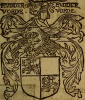 An illustration from Le jardin d'armoiries : contenant les armes de plusieurs nobles royaumes & maisons de Germanie Inferieure: oeuvre autant nouveau, que proufitable à tous amateurs du noble exercice d'armes. Den boomagert der wapenen, inhoudende wapenen van vele edele huysen van dese Nederlanden, en andere onliggende .. (1567)