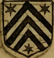 An illustration from Le jardin d'armoiries : contenant les armes de plusieurs nobles royaumes & maisons de Germanie Inferieure: oeuvre autant nouveau, que proufitable à tous amateurs du noble exercice d'armes. Den boomagert der wapenen, inhoudende wapenen van vele edele huysen van dese Nederlanden, en andere onliggende .. (1567)