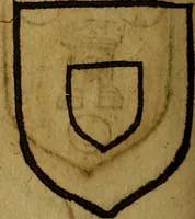 An illustration from Le jardin d'armoiries : contenant les armes de plusieurs nobles royaumes & maisons de Germanie Inferieure: oeuvre autant nouveau, que proufitable à tous amateurs du noble exercice d'armes. Den boomagert der wapenen, inhoudende wapenen van vele edele huysen van dese Nederlanden, en andere onliggende .. (1567)