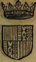 An illustration from Le jardin d'armoiries : contenant les armes de plusieurs nobles royaumes & maisons de Germanie Inferieure: oeuvre autant nouveau, que proufitable à tous amateurs du noble exercice d'armes. Den boomagert der wapenen, inhoudende wapenen van vele edele huysen van dese Nederlanden, en andere onliggende .. (1567)