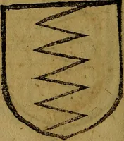 An illustration from Le jardin d'armoiries : contenant les armes de plusieurs nobles royaumes & maisons de Germanie Inferieure: oeuvre autant nouveau, que proufitable à tous amateurs du noble exercice d'armes. Den boomagert der wapenen, inhoudende wapenen van vele edele huysen van dese Nederlanden, en andere onliggende .. (1567)