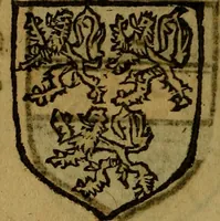An illustration from Le jardin d'armoiries : contenant les armes de plusieurs nobles royaumes & maisons de Germanie Inferieure: oeuvre autant nouveau, que proufitable à tous amateurs du noble exercice d'armes. Den boomagert der wapenen, inhoudende wapenen van vele edele huysen van dese Nederlanden, en andere onliggende .. (1567)