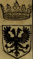 An illustration from Le jardin d'armoiries : contenant les armes de plusieurs nobles royaumes & maisons de Germanie Inferieure: oeuvre autant nouveau, que proufitable à tous amateurs du noble exercice d'armes. Den boomagert der wapenen, inhoudende wapenen van vele edele huysen van dese Nederlanden, en andere onliggende .. (1567)