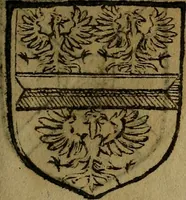 Picture 65 of 709 from Le jardin d'armoiries : contenant les armes de plusieurs nobles royaumes & maisons de Germanie Inferieure: oeuvre autant nouveau, que proufitable à tous amateurs du noble exercice d'armes. Den boomagert der wapenen, inhoudende wapenen van vele edele huysen van dese Nederlanden, en andere onliggende .. (1567), leaf 62