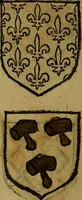 Picture 90 of 709 from Le jardin d'armoiries : contenant les armes de plusieurs nobles royaumes & maisons de Germanie Inferieure: oeuvre autant nouveau, que proufitable à tous amateurs du noble exercice d'armes. Den boomagert der wapenen, inhoudende wapenen van vele edele huysen van dese Nederlanden, en andere onliggende .. (1567), leaf 73