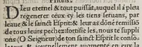 An illustration from Le liure des prieres communes, de l'administration des sacremens & autres ceremonies en l'Eglise d'Angelterre. (1553)