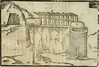 An illustration from Le machine : volume nuouo et di molto artificio da fare effetti marauigliosi tanto spiritali quanto di animale operatione arichito di bellissime figure conle dichiarationi a ciascuna di esse in lingua uolgare et latina (1629)