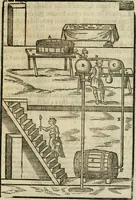 An illustration from Le machine : volume nuouo et di molto artificio da fare effetti marauigliosi tanto spiritali quanto di animale operatione arichito di bellissime figure conle dichiarationi a ciascuna di esse in lingua uolgare et latina (1629)