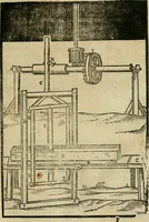 An illustration from Le machine : volume nuouo et di molto artificio da fare effetti marauigliosi tanto spiritali quanto di animale operatione arichito di bellissime figure conle dichiarationi a ciascuna di esse in lingua uolgare et latina (1629)