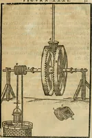 An illustration from Le machine : volume nuouo et di molto artificio da fare effetti marauigliosi tanto spiritali quanto di animale operatione arichito di bellissime figure conle dichiarationi a ciascuna di esse in lingua uolgare et latina (1629)