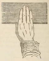 An illustration from Le magicien des salons, ou, Le diable couleur de rose : recueil nouveau de tours d'escamotage, de physique amusante, de chimie récréative, de tours de cartes, magie blanche, etc., etc. (1873)