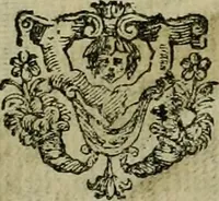 An illustration from Le marauiglie dell'arte, ouero, Le vite de gl'illustri pittori veneti, e dello stato : oue sono raccolte le opere insigni, i costumi, & i ritratti loro : con la narratione delle historie, delle fauole, e delle moralità da quelli dipinte (1648)