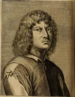 An illustration from Le marauiglie dell'arte, ouero, Le vite de gl'illustri pittori veneti, e dello stato : oue sono raccolte le opere insigni, i costumi, & i ritratti loro : con la narratione delle historie, delle fauole, e delle moralità da quelli dipinte (1648)