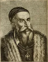 An illustration from Le marauiglie dell'arte, ouero, Le vite de gl'illustri pittori veneti, e dello stato : oue sono raccolte le opere insigni, i costumi, & i ritratti loro : con la narratione delle historie, delle fauole, e delle moralità da quelli dipinte (1648)