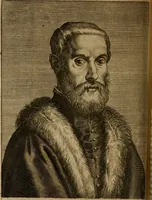 An illustration from Le marauiglie dell'arte, ouero, Le vite de gl'illustri pittori veneti, e dello stato : oue sono raccolte le opere insigni, i costumi, & i ritratti loro : con la narratione delle historie, delle fauole, e delle moralità da quelli dipinte (1648)