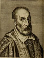 An illustration from Le marauiglie dell'arte, ouero, Le vite de gl'illustri pittori veneti, e dello stato : oue sono raccolte le opere insigni, i costumi, & i ritratti loro : con la narratione delle historie, delle fauole, e delle moralità da quelli dipinte (1648)