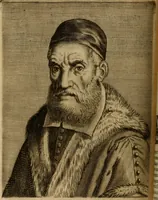 An illustration from Le marauiglie dell'arte, ouero, Le vite de gl'illustri pittori veneti, e dello stato : oue sono raccolte le opere insigni, i costumi, & i ritratti loro : con la narratione delle historie, delle fauole, e delle moralità da quelli dipinte (1648)