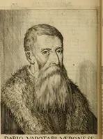 An illustration from Le marauiglie dell'arte, ouero, Le vite de gl'illustri pittori veneti, e dello stato : oue sono raccolte le opere insigni, i costumi, & i ritratti loro : con la narratione delle historie, delle fauole, e delle moralità da quelli dipinte (1648)