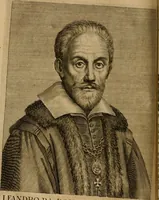 An illustration from Le marauiglie dell'arte, ouero, Le vite de gl'illustri pittori veneti, e dello stato : oue sono raccolte le opere insigni, i costumi, & i ritratti loro : con la narratione delle historie, delle fauole, e delle moralità da quelli dipinte (1648)