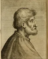An illustration from Le marauiglie dell'arte, ouero, Le vite de gl'illustri pittori veneti, e dello stato : oue sono raccolte le opere insigni, i costumi, & i ritratti loro : con la narratione delle historie, delle fauole, e delle moralità da quelli dipinte (1648)