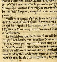 An illustration from Le mercure françois, ou, La suitte de l'histoire de la paix. : Commençant l'an M. D.CV. pour suitte du septenaire du D. Cayer, & finissant au sacre du tres-Chrestien roy de France & de Nauarre Loys XIII. [i.e. Cayet. From 1605 to 1635 by J. and E. Richer, and continued to 1644 by J. Renaudot] (1611)