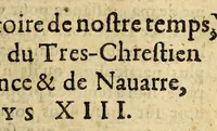 An illustration from Le mercure françois, ou, La suitte de l'histoire de la paix. : Commençant l'an M. D.CV. pour suitte du septenaire du D. Cayer, & finissant au sacre du tres-Chrestien roy de France & de Nauarre Loys XIII. [i.e. Cayet. From 1605 to 1635 by J. and E. Richer, and continued to 1644 by J. Renaudot] (1611)
