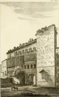 An illustration from Le mura di Roma (1820)