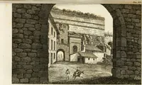 An illustration from Le mura di Roma (1820)