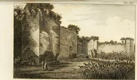 An illustration from Le mura di Roma (1820)