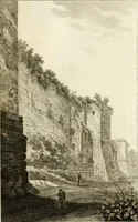 An illustration from Le mura di Roma (1820)