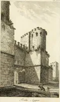 An illustration from Le mura di Roma (1820)