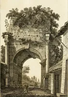 An illustration from Le mura di Roma (1820)