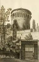 An illustration from Le mura di Roma (1820)