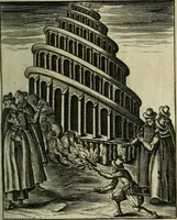 An illustration from Le mystere d'iniqvité, c'est à dire l'histoire de la papavté. Par qvels progrez elle est montée à ce comble, & quelles oppositions les gens de bien lui ont faict de temps en temps. Ou sont aussi defendus les droicts des empereurs, rois & princes chrestiens, contre les assertions des cardinaux Bellarmin & Baronius (1612)
