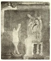An illustration from Le nozze di Bacco ed Arianna : rappresentazione pittorica spettacolosa nel triclinio di una villa suburbana di Pompei (1921)