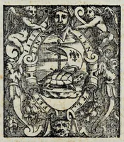 An illustration from Leonardi Ginii cortonensis Oratio, qua sereniss. Ferdinando Medici, cardinali amplissimo, nouo Etruriae magno duci, Senenses gratulantur (1587)