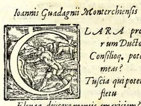 An illustration from Leonardi Ginii Cortonensis In funere serenissimi Cosmi Medicis magni Etruriae ducis funebris laudatio ad Senenses (1574)