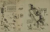 An illustration from Leonardo da Vinci als Ingenieur and Philosoph : ein Beitrag zur Geschichte der Technik und der induktiven Wissenschaften (1874)