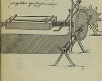 An illustration from Leonardo da Vinci als Ingenieur and Philosoph : ein Beitrag zur Geschichte der Technik und der induktiven Wissenschaften (1874)