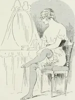 An illustration from Le pantalon féminin (1916)