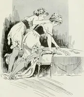 An illustration from Le pantalon féminin (1916)
