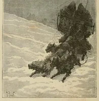 An illustration from Le pays des fourrures (1873)