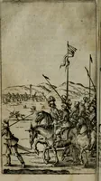 An illustration from Le pazzie de' savi, overo, Il Lambertaccio : poema tragicoeroicomico (1641)